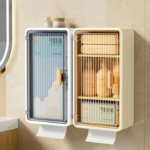Multipurpose Bathroom Wall Cabinet With Tissue Holder