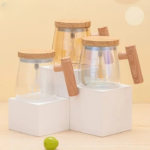 Auto Stirring Borosilicate Glass Cup