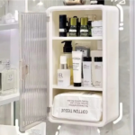 Multipurpose Bathroom Wall Cabinet With Tissue Holder