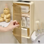 Multipurpose Bathroom Wall Cabinet With Tissue Holder